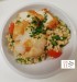 Zeleninový salát s tarhoňou a kuřecím plátkem, pečivo (1,3,7,10)